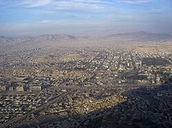 Kabul, the capital city of Afghanistan, tv hill