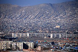 Kabul, the capital city of Afghanistan, mountains