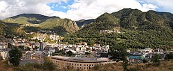 Andorra la Vella, the capital city of Andorra, la view2