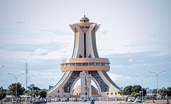 Ouagadougou, the capital city of Burkina Faso, monument aux héros nationaux