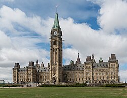 Ottawa, the capital city of Canada, centre block southeast