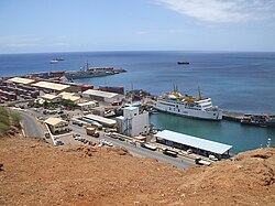 Praia, the capital city of Cape Verde, harbor