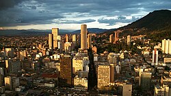 Bogotá, the capital city of Colombia, centro internacional
