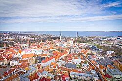 Tallinn, the capital city of Estonia, põhja pika hermanni tornist