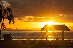 Suva, the capital city of Fiji, sunset matthiassuessen