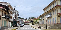 Cayenne, the capital city of French Guiana, av général de gaulle