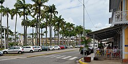 Cayenne, the capital city of French Guiana, place des palmistes rue de remire