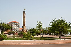 Bissau, the capital city of Guinea-Bissau, monumento aos heróis da independência