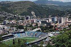 Tegucigalpa, the capital city of Honduras, centro historico de y comayagüela