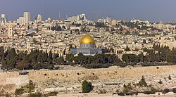 Jerusalem, the capital city of Israel, dome rock temple mount