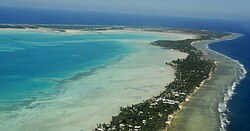 South Tarawa, the capital city of Kiribati, air