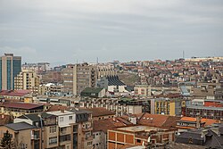 Pristina, the capital city of Kosovo, february