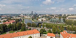 Vilnius, the capital city of Lithuania, modern skyline diliff