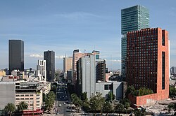 Mexico City, the capital city of Mexico, av de la republica