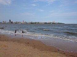 Maputo, the capital city of Mozambique, seaside