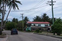Yaren, the capital city of Nauru, street