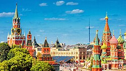 Moscow, the capital city of Russia, saint basil s cathedral red square