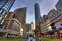 Singapore, the capital city of Singapore, raffles place