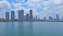 Colombo, the capital city of Sri Lanka, skyline