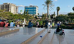 Dodoma, the capital city of Tanzania, scene nyerere square
