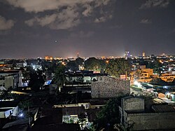 Lomé, the capital city of Togo, ville de lomé en pleine nuit