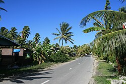 Funafuti, the capital city of Tuvalu, township