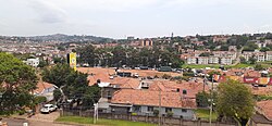 Kampala, the capital city of Uganda, cloudy weather
