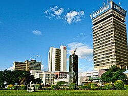 Lusaka, the capital city of Zambia, downtown