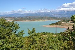 Landscape in Albania, lake ulza