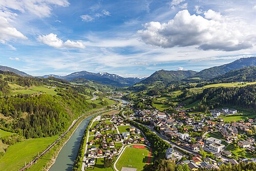 Landscape in Austria, vista de werfen dd