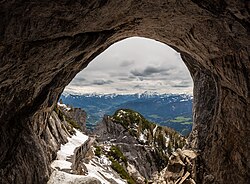 Landscape in Austria, eisriesenwelt macizos de tennen dd