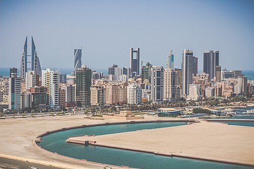 Landscape in Bahrain, manama decembre