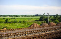 Landscape in Belarus, hnilica river tributary turja