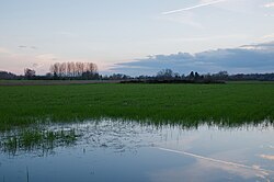 Landscape in Belgium, mons panorama