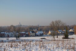 Landscape in Belgium, cuesmes panorama