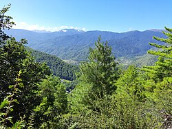 Landscape in Bhutan, mountains