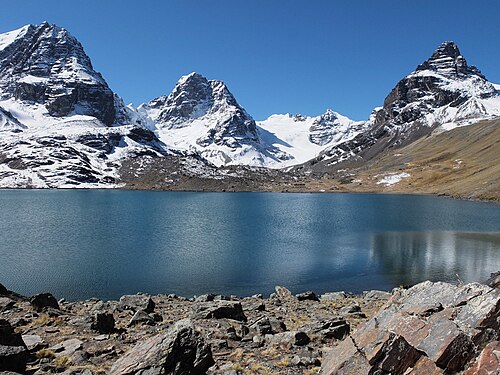 Landscape in Bolivia, lagunachiarkhota2013