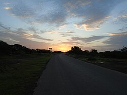 Landscape in Chad, le levé de soleil à dandi tchad