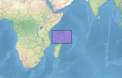 Landscape in Comoros, seychelles tropical islands bioregion