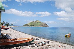 Landscape in Dominica, hampstead beach