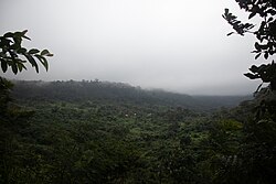 Landscape in Ghana, beautiful afadjato mountain