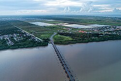 Landscape in Guyana, rainforest stream panoramio