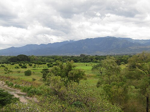 Landscape in Honduras, valle de comayagua
