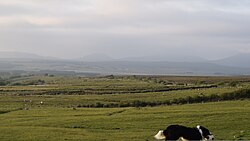 Landscape in Ireland, barrooskey valley towards glenamoy basin