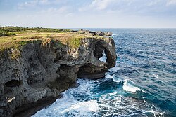 Landscape in Japan, onna okinawa cape manzamo