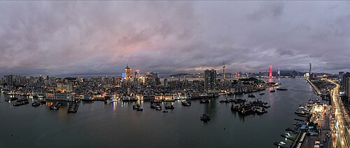 Landscape in Macau, panorama peninsula2021