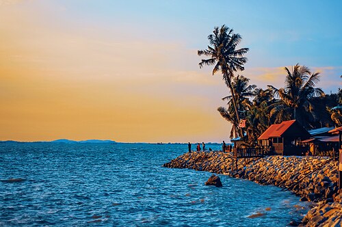 Landscape in Maldives, little