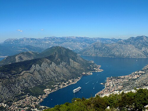 Landscape in Montenegro, r regional road