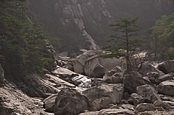 Landscape in North Korea, kumgang gebirge