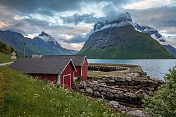 Landscape in Norway, grytalia highland ålesund møre og romsdal may